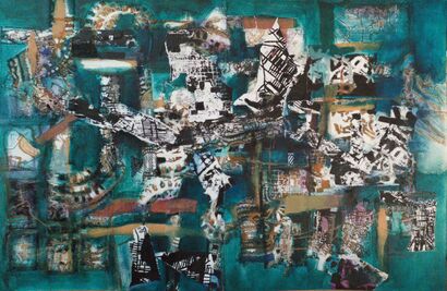 Aerofotogrammetria frammentata,#1 - a Paint Artowrk by Marco Fabio  Danese